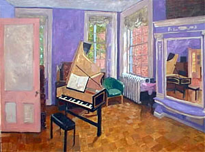 The Purple Room with Harpsicord
