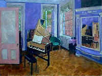 Harpsicord in Purple Room