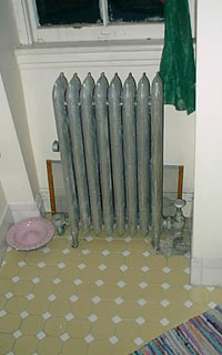 The radiator that warms me up when I get out of the shower.
